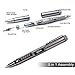 Lifine Tactical Pen 5-in-1 Self Defense Multitool Pen for Personal Protection with Ballpoint Pen, Both End Screwdrivers, Glass Breaker, Bottle Opener SIM Card Needle (Silver) …