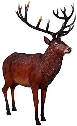 Amazon Com Lm Treasures Deer Stag Majestic Animal Prop Life Size Decor Resin Statue Home Kitchen