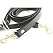 Lam Gallery Split Leather Purse Strap Replacement Black Wide 5/8
