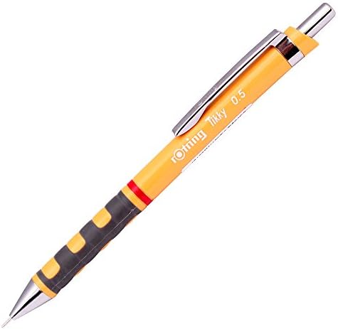 Rotring Tikky Soft Grip 0.5 mm Mechanical Pencil Drafting (Mustard)