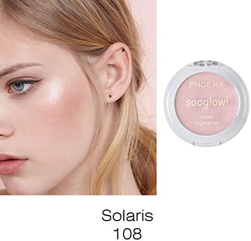💕 Ourhomer 💕 Clearance Sale PHOERA Highlighter Make Up Shimmer Cream Face Highlight Eyeshadow Glow Bronzer