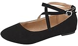 Top Moda Women's Brea-3 Strappy Ballet Flat