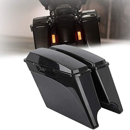 Samger 4" Stretched Extended SaddleBags For Harley Touring Road King Road Glide Street Glide Electra Glide Ultra-Classic (1993-2013) (Unpainted)