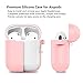 Airpods Case Cover, ZAHIUS Airpods Silicone Accessories with Glittery Keychain[Protective Case, Anti-Lost Strap, Shiny Keychain] for Apple Airpod[1&2 Version] (Pink)thumb 1