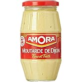 Amora Moutarde de Dijon Fine et Forte - Fine and Strong French Dijon Mustard, 440g (15.5oz) Jar