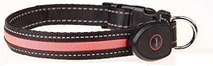JoyiQi LED Dog Collar Dog Harness With Rechargeable LED Light and Dog Leash For Pet Safety With Adjustable Size