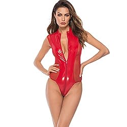 Sexy Dominant Leather Lingerie for Women Cut Out