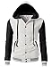H2H Mens Fashion Slim Fit Varsity Baseball Bomber Jacket Hoodie Cotton