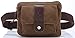 Genda 2Archer Vintage Small Canvas Fanny Pack Travel Waist Bag Hip Purse Belt Bag Bum Bag