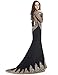 MisShow Crystals Beaded Lace Mermaid Evening Dress for Women Formal Mermaid Prom Dress Elegant