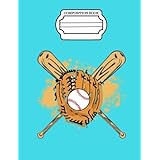 Dreaming of Baseball, Composition Book, Wide Ruled: 101 sheets / 202 pages