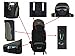 HBAG Discovery 80L 5400ci Internal Frame Camping Hiking Backpack (Dark Green)