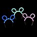 Fun Central - 6 Pack - Glow In The Dark Bunny Ears Headband | Assorted Colors | Mardi Gras Accessories for Women and Girls Men and Boys Party Favors Bunny Costume Glow Party Raves EDM Concerts