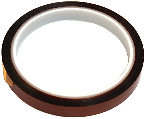 BONUS Eurotech 1BL08.03.0012/033A# 1Bl08.03 Polyimide Antistatic Masking And Electro-Insulation Tape, Silicon Based Adhesive, SD, Width 12 mm, Length 33 m, Total Thickness 0.06 mm, Amber