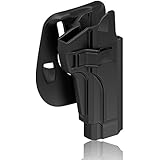 TEGE Beretta 92 92FS Holster Beretta M9 M922 Holster, Tactical Outside Waistband Paddle Holster with Trigger Release Also Fits Beretta 92 FS M9 M9_22 Holster, OWB Carry, Right-Handed