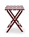 Camco 51694 Red Large Adirondack Portable Outdoor Folding Side Table, Perfect for The Beach, Camping, Picnics, Cookouts and More, Weatherproof and Rust Resistant