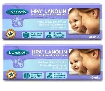 Lansinoh HPA Lanolin for Breastfeeding Mothers, 40 Grams (Pack of 2; 80 Grams Total) by Lansinoh