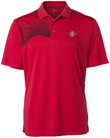 CBUK NCAA San Diego State Aztecs Men's Glen Acres Polo, Large, Red