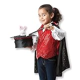 Melissa & Doug Magician Role Play Costume Set (Pretend Play, Materials, Machine Washable, Great Gift for Girls and Boys - Best for 3, 4, 5, and 6 Year Olds)