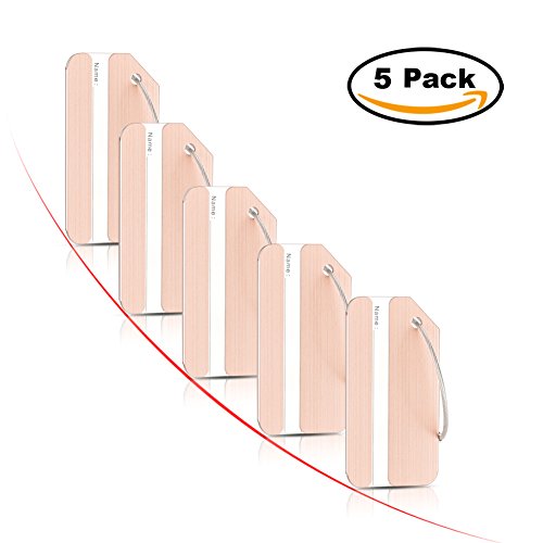 Aluminum Luggage Tags Travel ID Labels with Privacy Cover, Suitcase Bags Tags