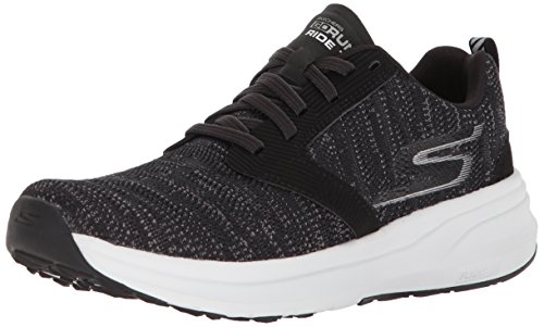 Skechers Performance Women's Go Ride 7 Running-Shoes,black/white,9 M US