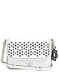 GUESS Women's Bianco Nero Flap Cross-Body