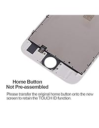 Pantalla LCD de repuesto para iPhone 6S, color blanco (4,7 pulgadas) con digitalizador táctil + herramientas de reparación, compatible con modelo A1633, A1688, A1700