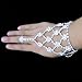 Joylive Jewelry Bride Accessories Married Bracelet Flower Chain One Piece Ring Set Wedding