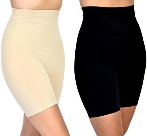Patricia Anti-Bacterial Tummy Control Spandex Shorts 2Pack