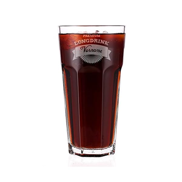 Herz & Heim® Premium Longdrinkglas graviert mit Namen