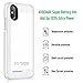 Iphone X/10 Battery Case/JUBOTY 4000mAh Ultra-Slim Protective Portable Charging case for Iphone X 10 Juice Power Bank Battery Charger Case-Build in Magnet (White)