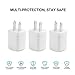USB Wall Charger for iPhone, Vogek 5V/1A Universal Portable Travel Adapter Wall Charger Rapid 1.0A Output for iPhone iPad iPod Samsung Galaxy Google Pixel Nexus HTC LG Nokia-3 Pack