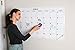 Large Dry Erase Laminated Wall Calendar 24” Inch by 36” Inch Size by Earlyadopters | Premium Huge Monthly Planner for Office - None Magnetic | Wall Calendar for Planning