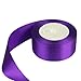 GBSTORE GBSTORE 1 1/2 inch 25 Yards Deep Purple Satin Ribbon Perfect for Wedding, Gift Wrapping