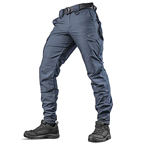 Aggressor Flex Tactical Pants Men Cotton Cargo Pockets (Navy