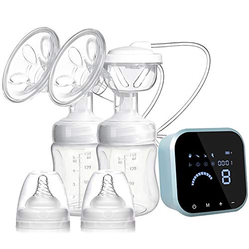SUMGOTT Electric Breast Pump, Double/Single Rechargeable Breastfeeding Pump for Breast Milk Suction and Breast Massage - Thumbnail 7