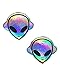 iHeartRaves Kanye The Alien Super Holographic Pasties (Set of 2 Pasties)