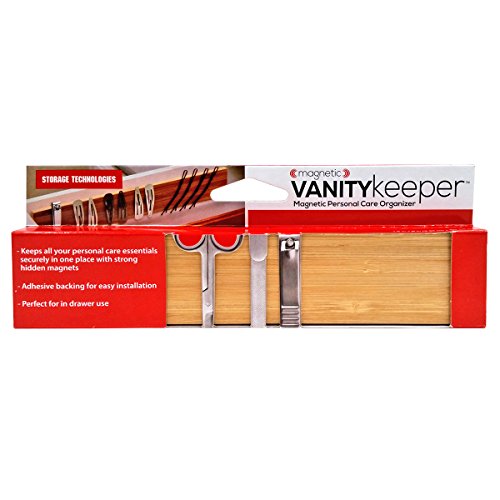 VANITYkeeper - Magnetic Personal Care Accessory Organizer / Holds tweezers, nail clippers, scissors and hair clips!