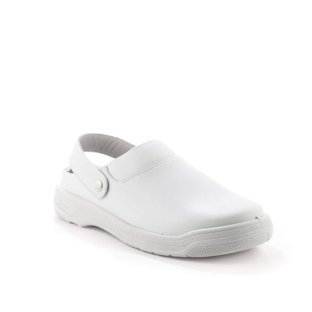 Codeor NIZZASBLB.42 Nizza S2 Professional Back Strap Safety Shoe - White, Size 42, 42 EU