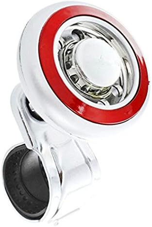 Dailyextreme Car Steering Wheel Knob, 360 Degree Car Control Grip Knob Steering Wheel Suicide Spinner Accessory Knob for Car Vehicle (Red)