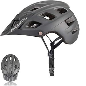 Exclusky Mountain Bike Helmet, MTB Helmet Adult Lightweight Breathable Mens Bike Helmet Cycling Mountain & Road Bicycle…
