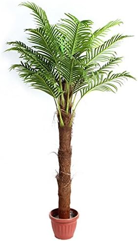 Artificial Palm Tree with Large Silk Green Leaves Indoor Outdoor Plant 6.0-Feet, With No Pot(863#)