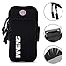 Innens Cell Phone Running Armband for iPhone 13 11 Pro 11 XS XR 8, Galaxy S20 S10 S9, Water Resistant Sports Phone Holder with Adjustable Band and Earphone Jack for Hiking Biking Walking- 6inch(Black)