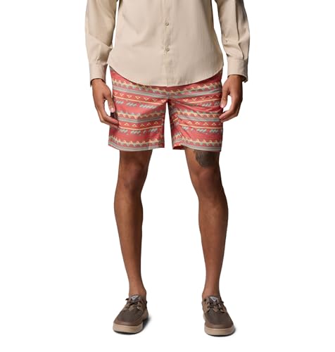 Columbia Mens PFG Rambler Printed Water Short, Rosewood Waved, X-Small x 8