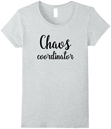 Womens Chaos Coordinator T-Shirt Large Heather Grey