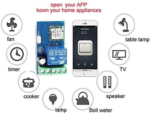 DC 12V Wireless WiFi Relais Switch Modul Handy Fernbedienung Timer Jog Modus Low Power fr Android iOS Smart Home