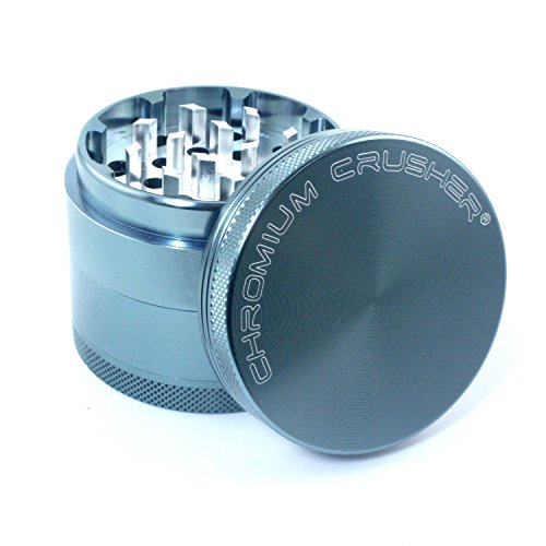 Chromium Crusher 2 Inch 4 Piece Tobacco Spice Herb Grinder - Light Blue