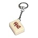 Yellow Mountain Imports Mahjong-Inspired Keychain Set: Stylish Collection of 4 Exquisite Tile Keychains