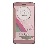 LG G4 Case,Mirror Smart Clear View Window Flip Case Cover For LG G4 - rose gold