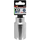 Performance Tool W1297 32 mm Front Wheel Drive Axle Nut Socket | For automotive front end repair on late model vehicles. Drop forged alloy steel with a polished chrome finish